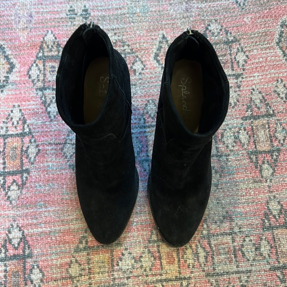 ** SPLENDID black suede booties **